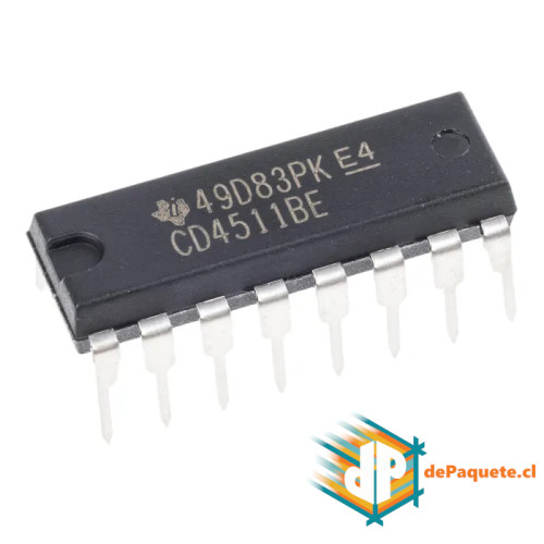 Chip IC DIP16 CD4511BE